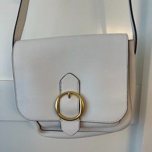 White leather crossbody Banana Republic purse